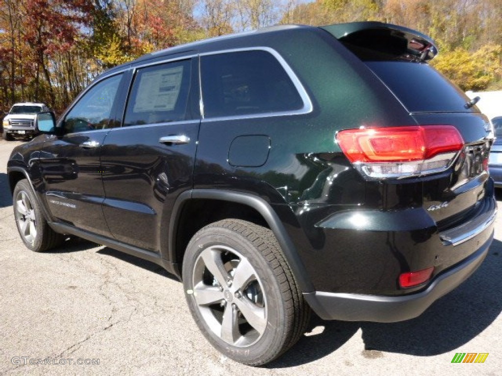 Black Forest Green Pearl 2015 Jeep Grand Cherokee Limited 4x4 Exterior Photo #108206691