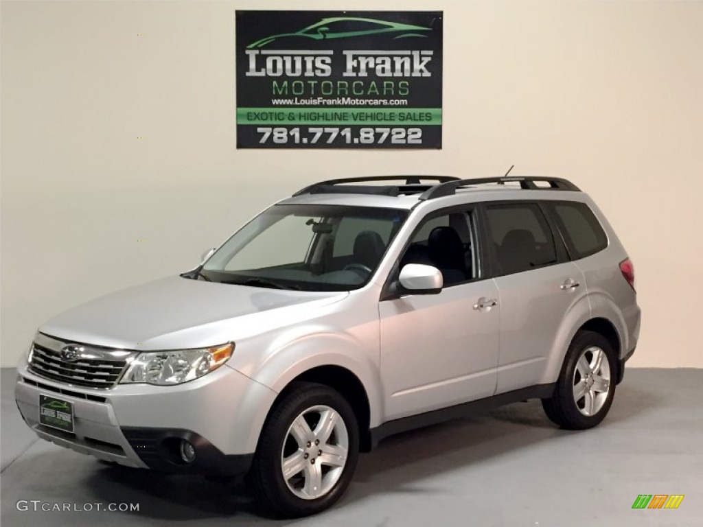 2009 Forester 2.5 X Premium - Steel Silver Metallic / Black photo #9