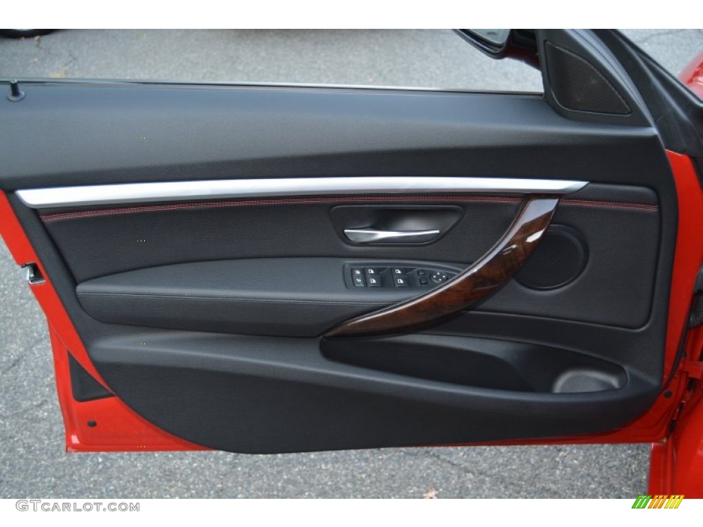 2015 BMW 3 Series 335i xDrive Gran Turismo Black Door Panel Photo #108213057