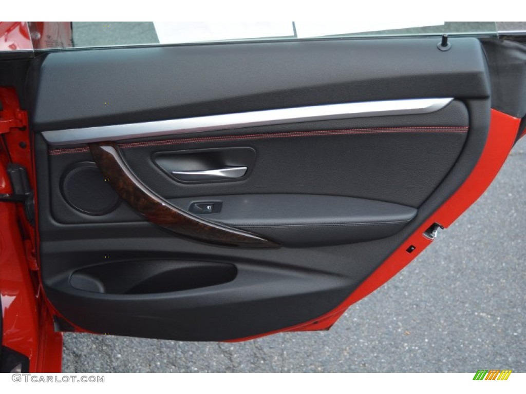 2015 BMW 3 Series 335i xDrive Gran Turismo Black Door Panel Photo #108213426