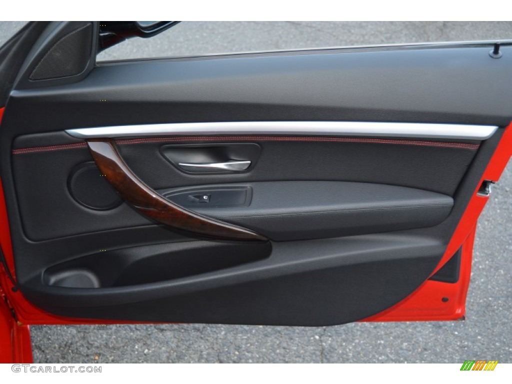 2015 BMW 3 Series 335i xDrive Gran Turismo Black Door Panel Photo #108213471