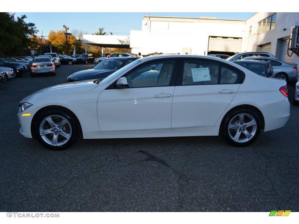 2013 3 Series 328i xDrive Sedan - Alpine White / Venetian Beige photo #5