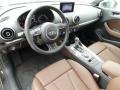 2015 Audi A3 Chestnut Brown Interior Prime Interior Photo