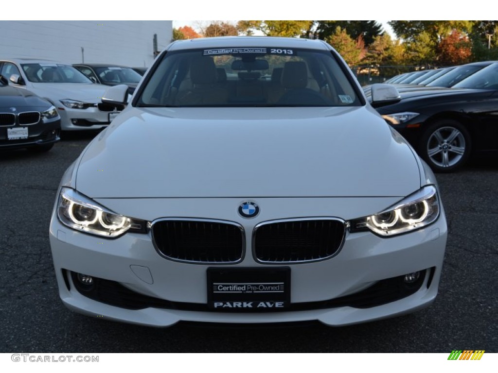 2013 3 Series 328i xDrive Sedan - Alpine White / Venetian Beige photo #7
