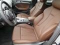 2015 Audi A3 Chestnut Brown Interior Front Seat Photo
