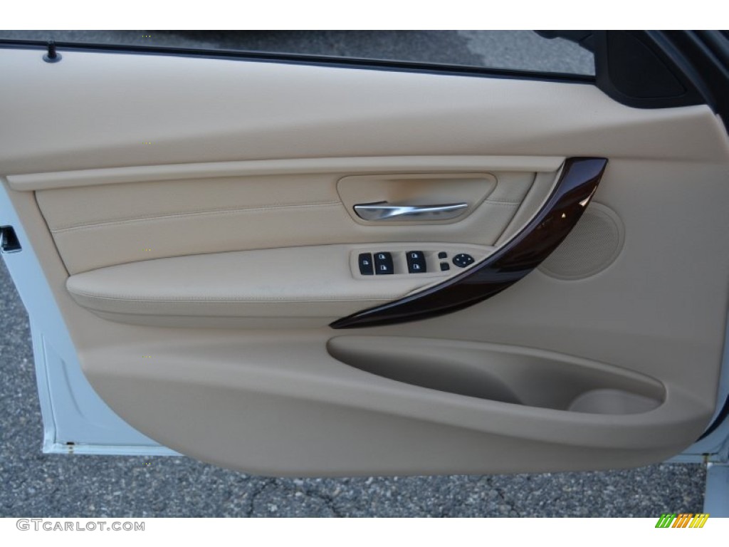 2013 3 Series 328i xDrive Sedan - Alpine White / Venetian Beige photo #8