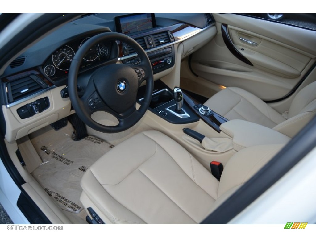 2013 3 Series 328i xDrive Sedan - Alpine White / Venetian Beige photo #10