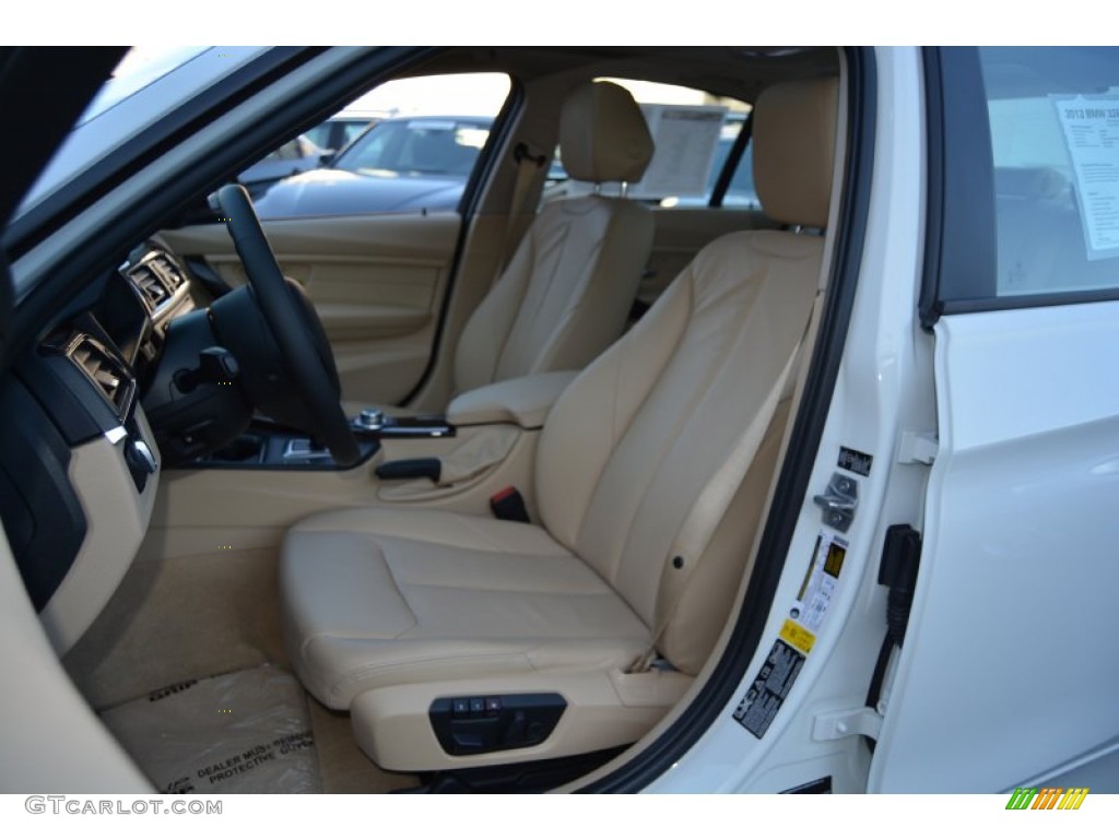 2013 3 Series 328i xDrive Sedan - Alpine White / Venetian Beige photo #13