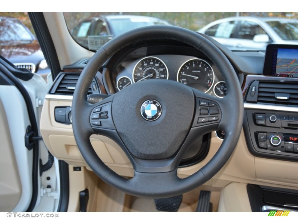 2013 3 Series 328i xDrive Sedan - Alpine White / Venetian Beige photo #18