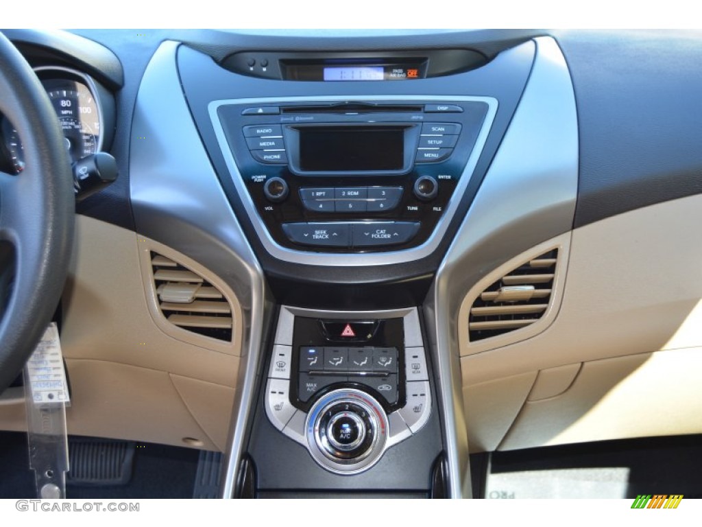 2013 Elantra GLS - Sparkling Ruby / Beige photo #14