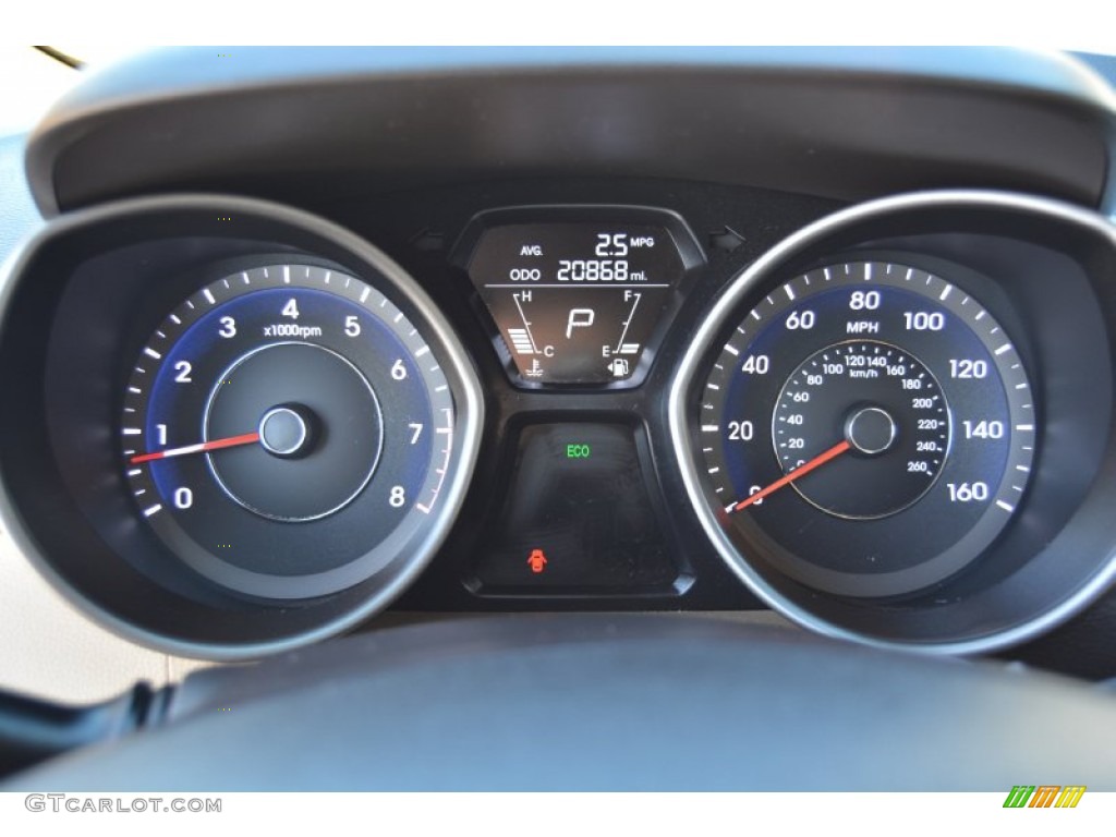 2013 Elantra GLS - Sparkling Ruby / Beige photo #19
