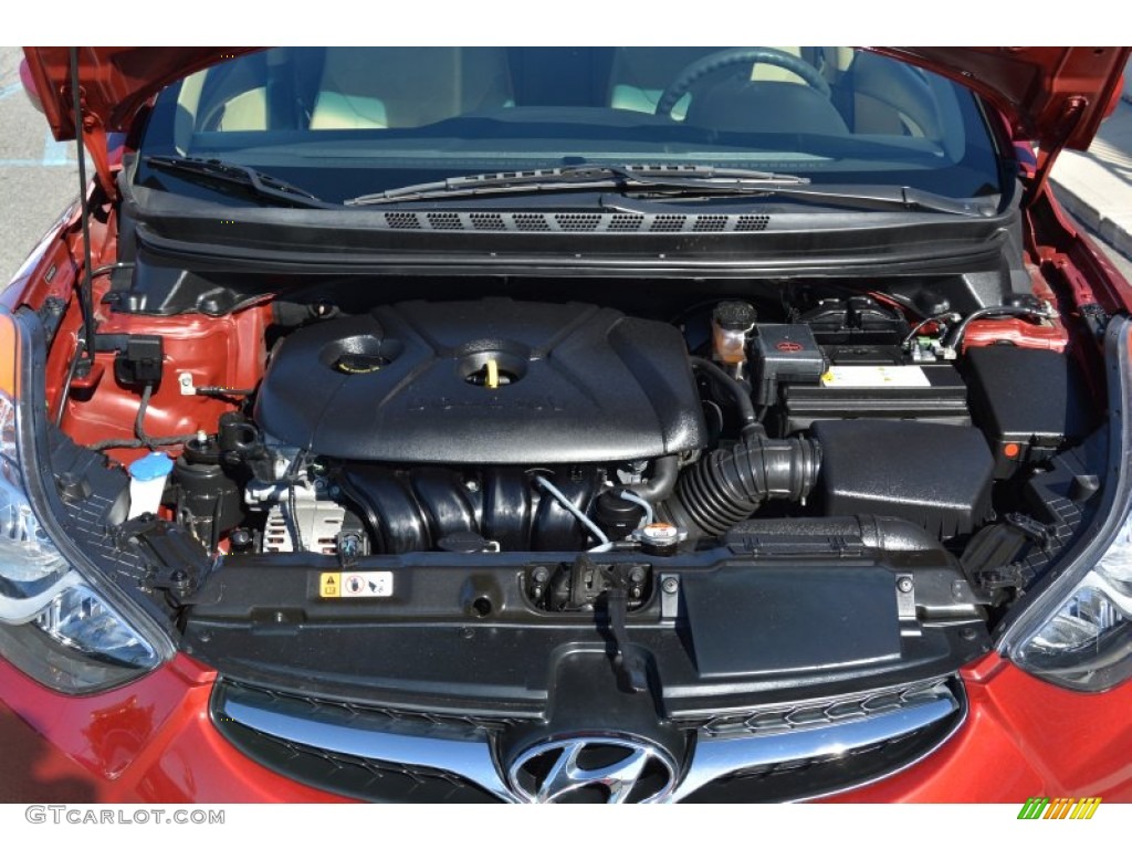 2013 Elantra GLS - Sparkling Ruby / Beige photo #27