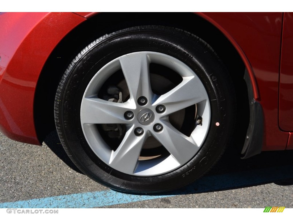 2013 Elantra GLS - Sparkling Ruby / Beige photo #29