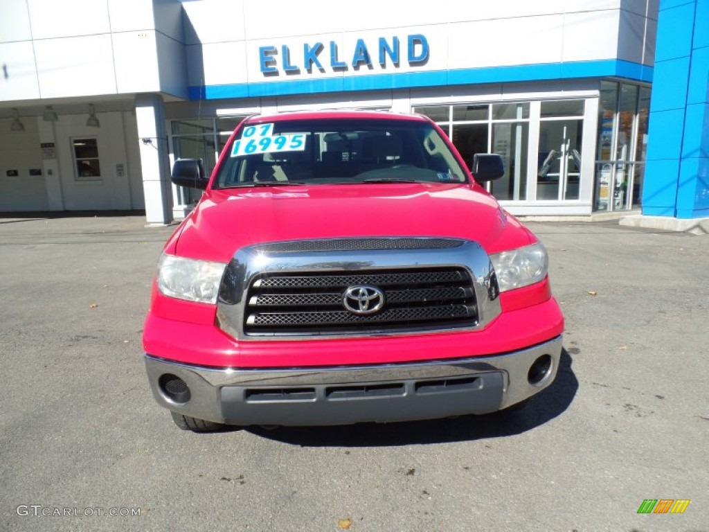 2007 Tundra SR5 Double Cab 4x4 - Radiant Red / Beige photo #2