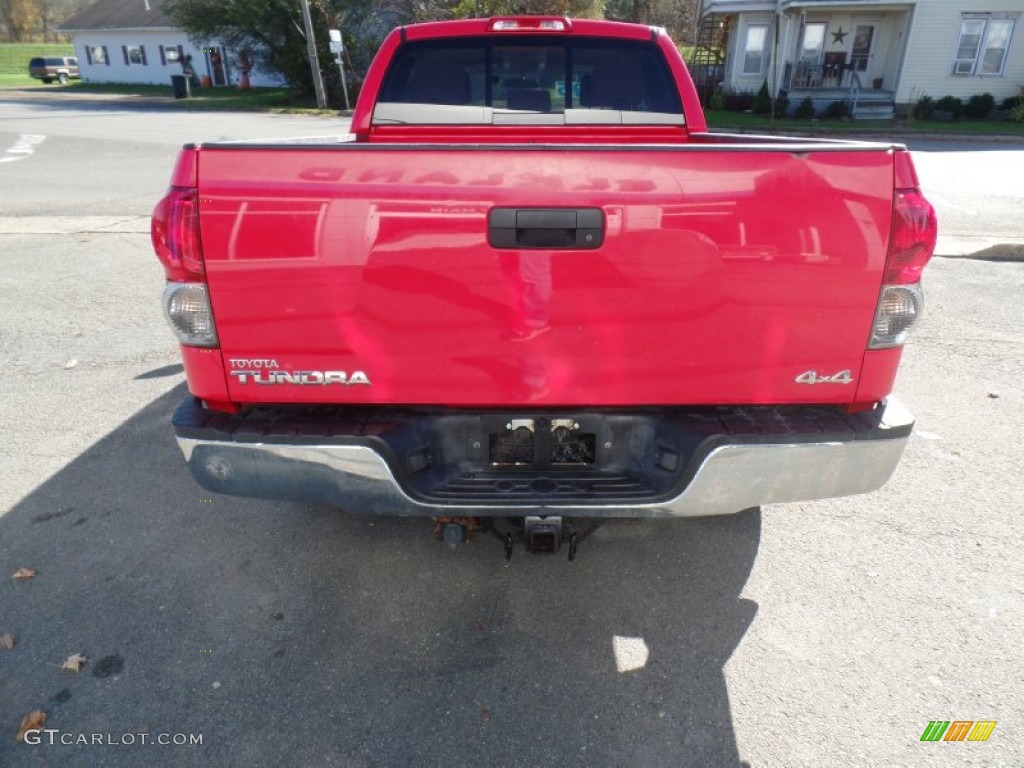 2007 Tundra SR5 Double Cab 4x4 - Radiant Red / Beige photo #6