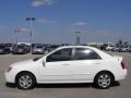 2005 Clear White Kia Spectra LX Sedan  photo #6