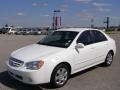 2005 Clear White Kia Spectra LX Sedan  photo #7