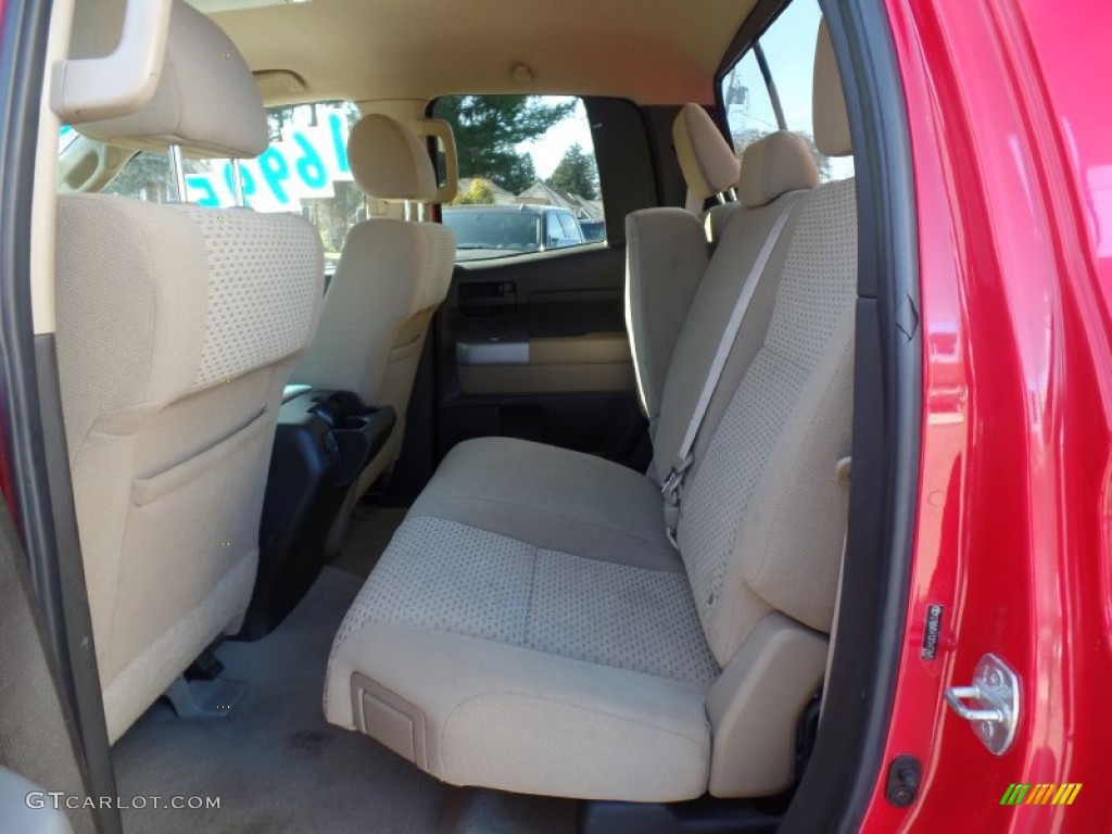 2007 Tundra SR5 Double Cab 4x4 - Radiant Red / Beige photo #37