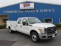 Oxford White - F350 Super Duty XL Crew Cab Utility 4x4 DRW Photo No. 1