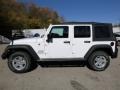 2016 Bright White Jeep Wrangler Unlimited Sport 4x4  photo #2
