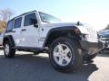 2016 Bright White Jeep Wrangler Unlimited Sport 4x4  photo #7