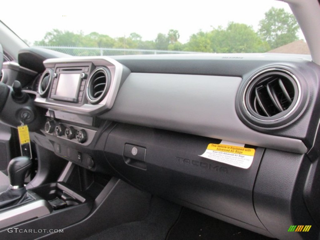 2016 Toyota Tacoma TSS Double Cab 4x4 Cement Gray Dashboard Photo #108220920