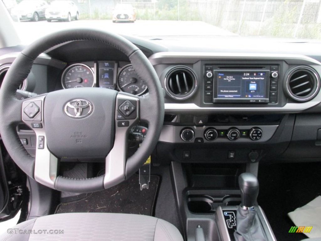 2016 Tacoma TSS Double Cab 4x4 - Black / Cement Gray photo #26