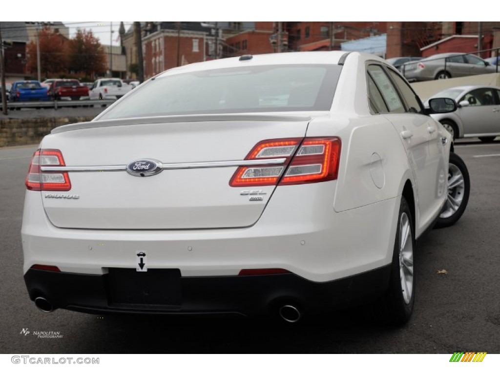 2015 Taurus SEL AWD - White Platinum Metallic / Charcoal Black photo #2