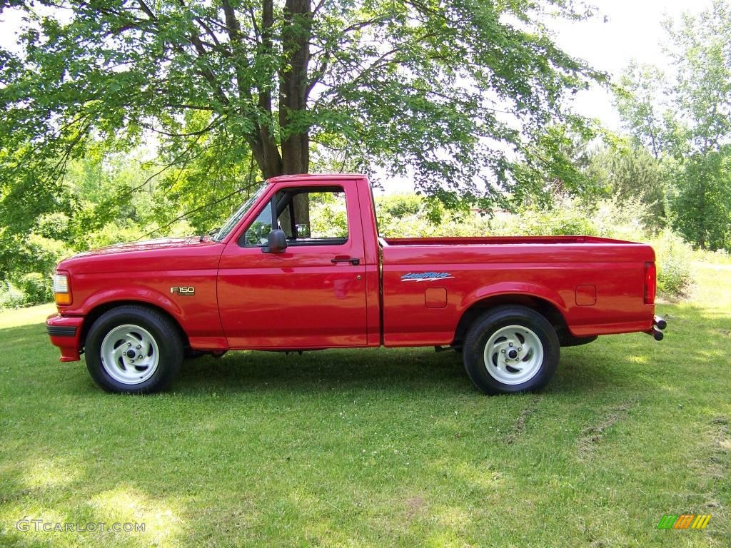 Red 1993 Ford F150 SVT Lightning Exterior Photo #10822284