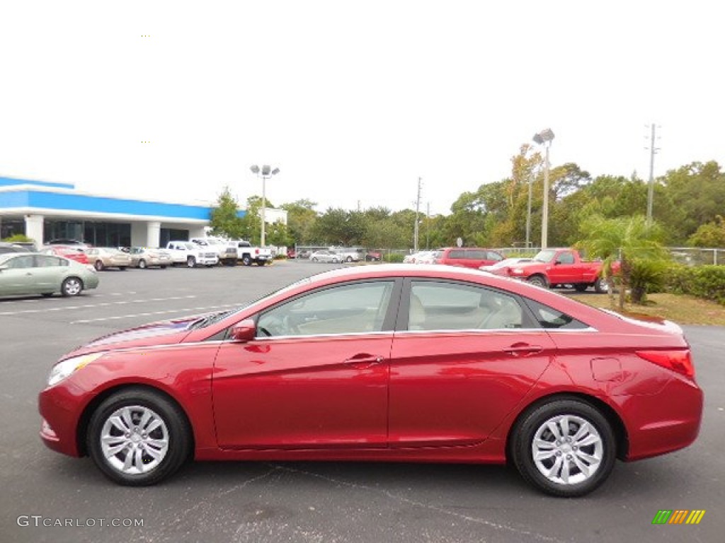 2011 Sonata GLS - Venetian Red / Camel photo #2