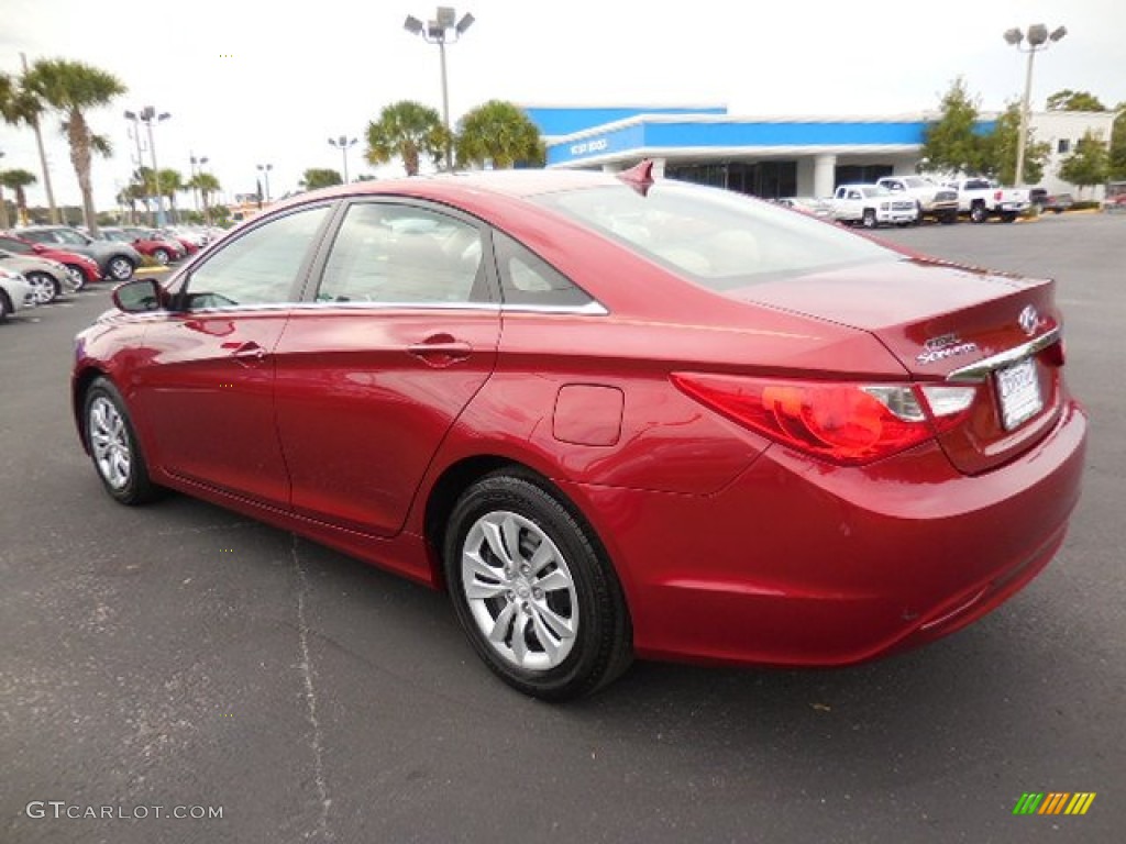 2011 Sonata GLS - Venetian Red / Camel photo #3