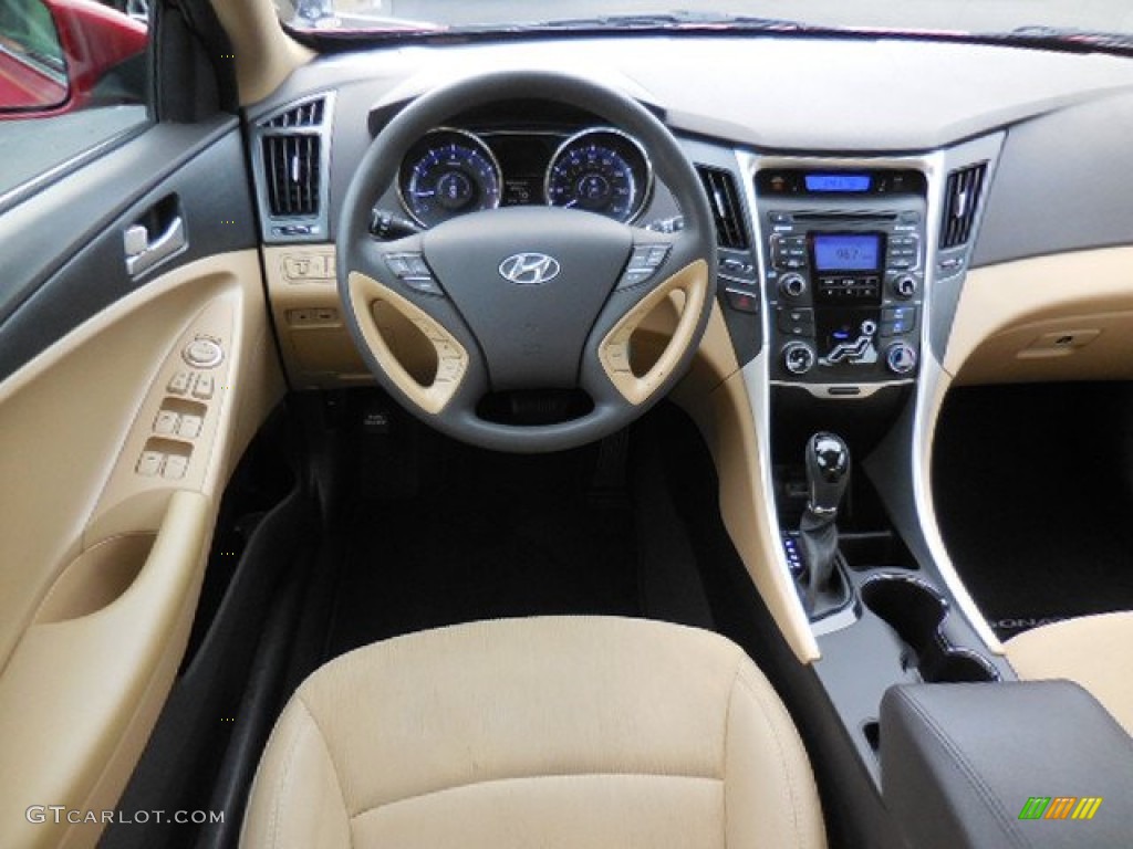 2011 Sonata GLS - Venetian Red / Camel photo #6