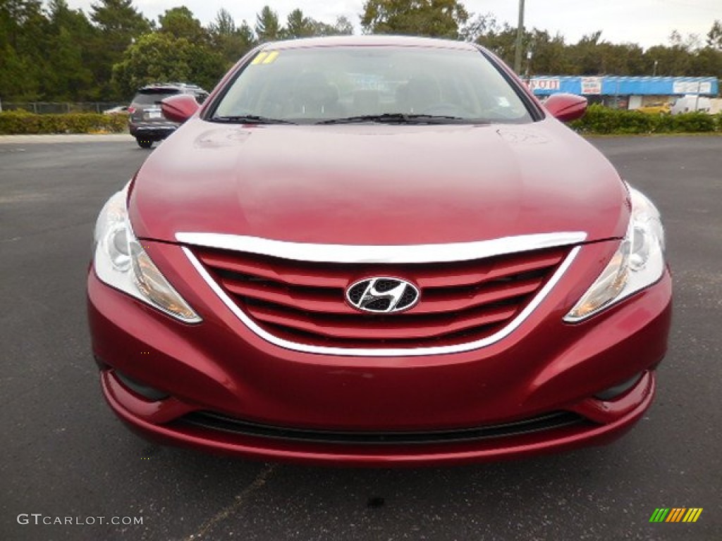 2011 Sonata GLS - Venetian Red / Camel photo #13