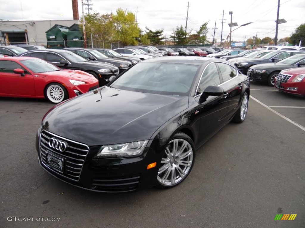 2012 A7 3.0T quattro Premium - Brilliant Black / Nougat Brown photo #1