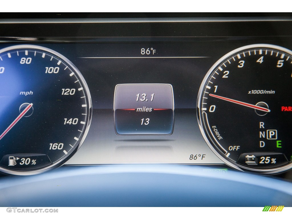 2015 Mercedes-Benz S 550e Plug-In Hybrid Sedan Gauges Photo #108231099