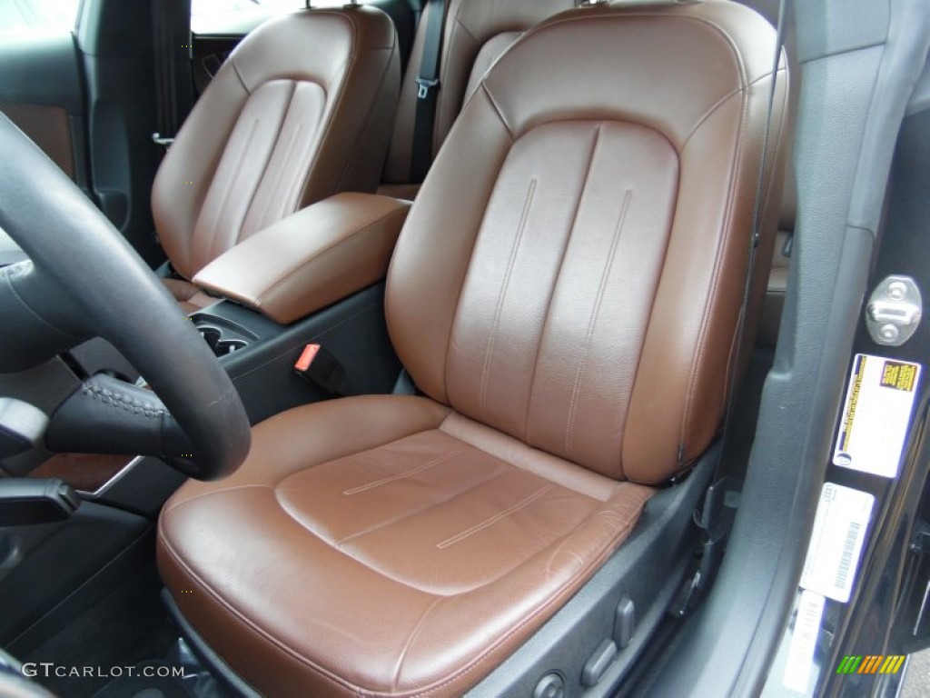 2012 A7 3.0T quattro Premium - Brilliant Black / Nougat Brown photo #14