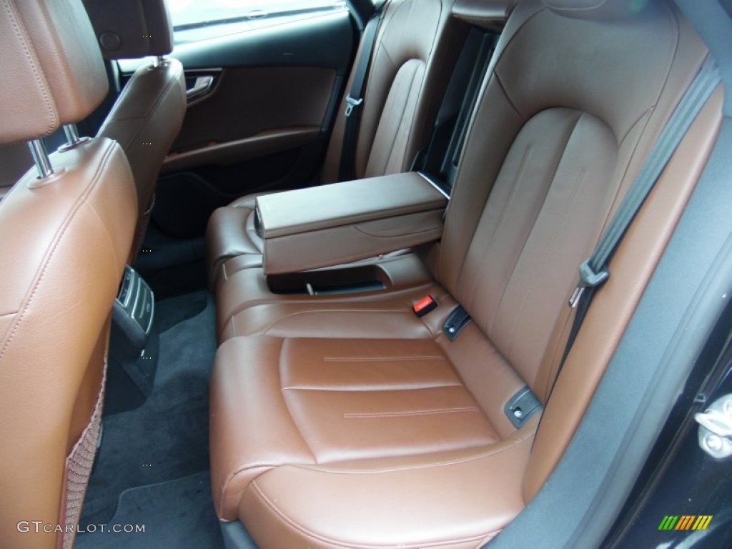 2012 A7 3.0T quattro Premium - Brilliant Black / Nougat Brown photo #16