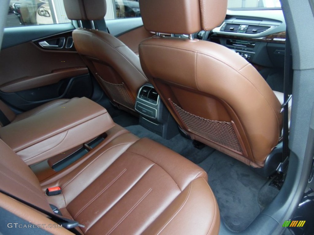 2012 A7 3.0T quattro Premium - Brilliant Black / Nougat Brown photo #17