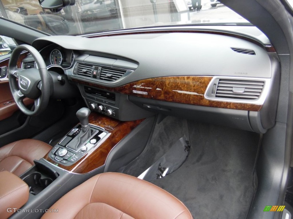 2012 A7 3.0T quattro Premium - Brilliant Black / Nougat Brown photo #19