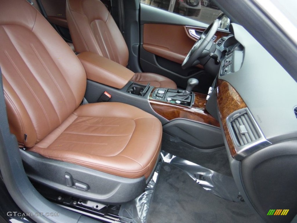 2012 A7 3.0T quattro Premium - Brilliant Black / Nougat Brown photo #20