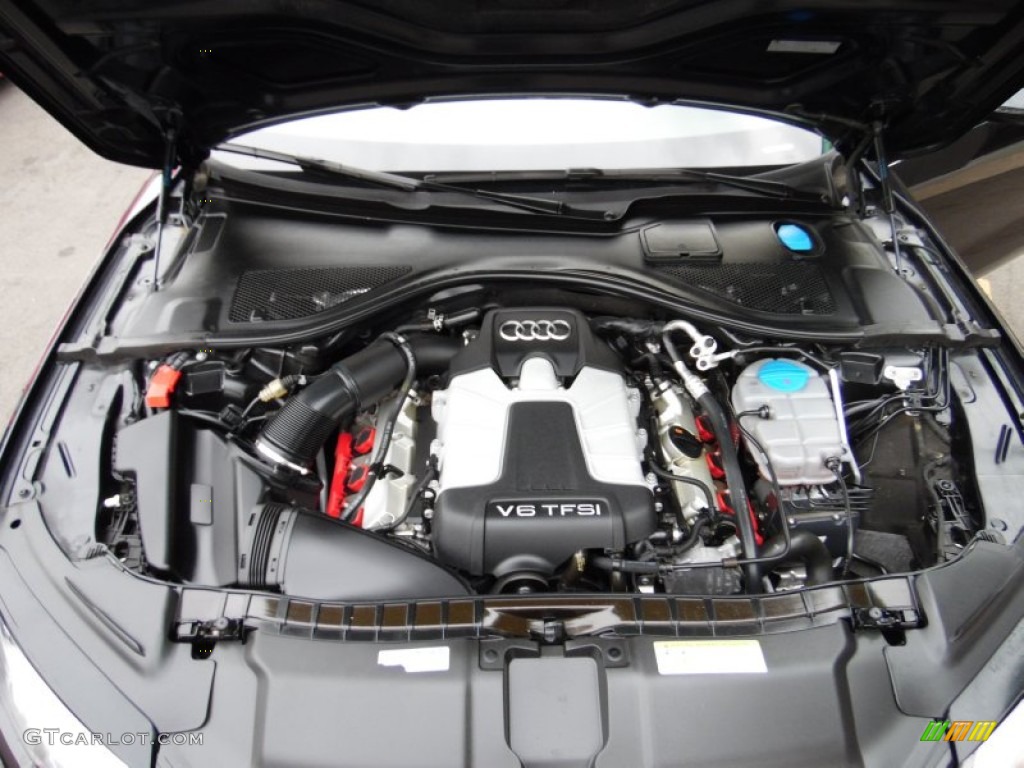 2012 A7 3.0T quattro Premium - Brilliant Black / Nougat Brown photo #44