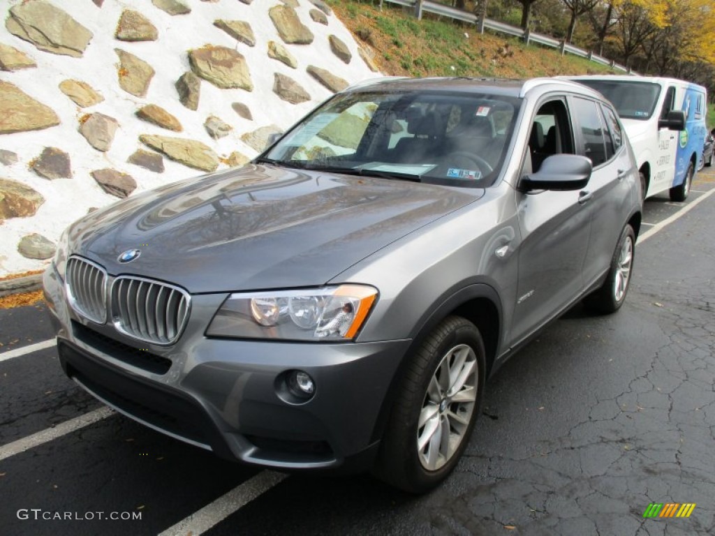 Space Gray Metallic 2013 BMW X3 xDrive 28i Exterior Photo #108232425