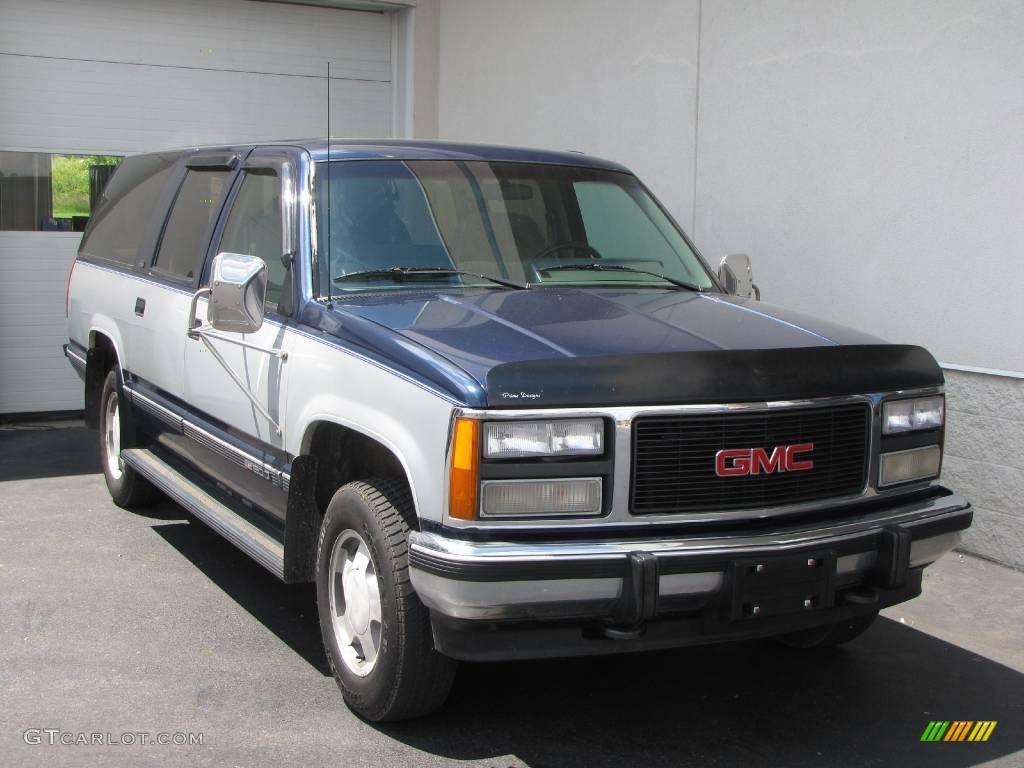 1993 Suburban K1500 4x4 - Indigo Blue Metallic / Gray photo #1