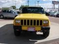 2001 Solar Yellow Jeep Cherokee Sport 4x4  photo #8