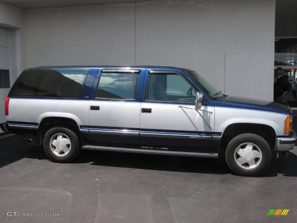 1993 Suburban K1500 4x4 - Indigo Blue Metallic / Gray photo #6