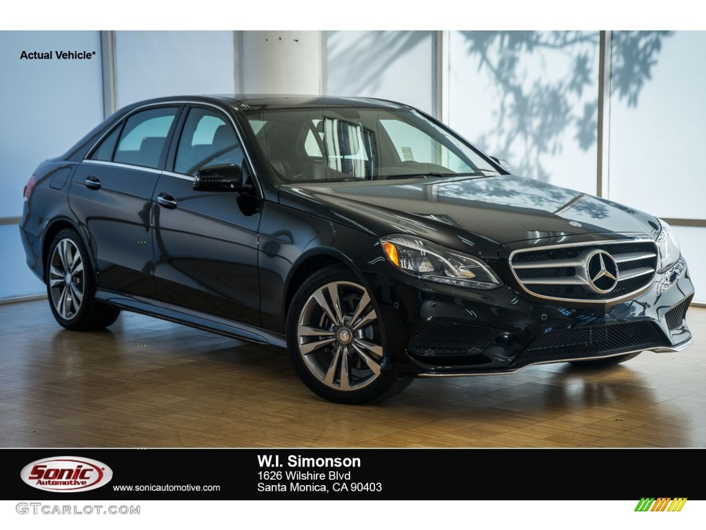 2016 E 350 Sedan - Black / Chestnut Brown/Black photo #1