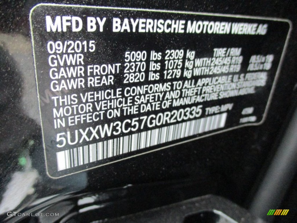 2016 X4 xDrive28i - Black Sapphire Metallic / Mocha photo #18