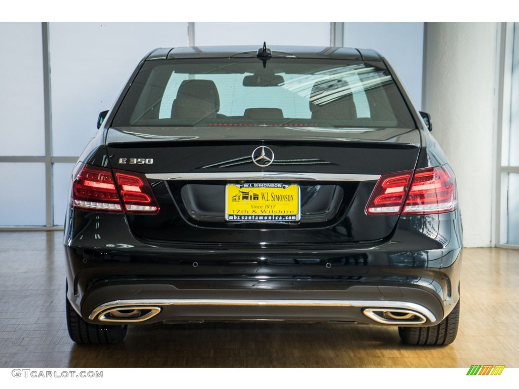 2016 E 350 Sedan - Black / Chestnut Brown/Black photo #4
