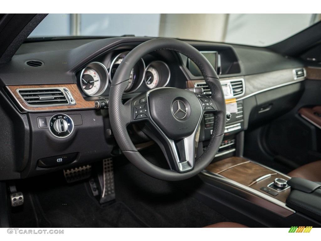2016 E 350 Sedan - Black / Chestnut Brown/Black photo #6