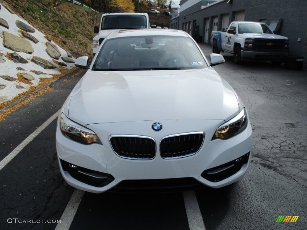 2016 2 Series 228i Coupe - Alpine White / Oyster photo #8